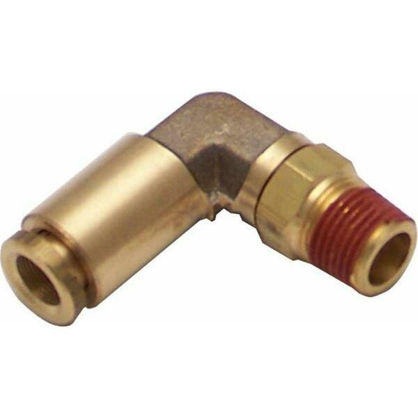 .13 in. NPT Male to .25 in. Push Tube Elbow Air Fitting, Helix Suspension Brakes And Steering, Mfr#: 12009